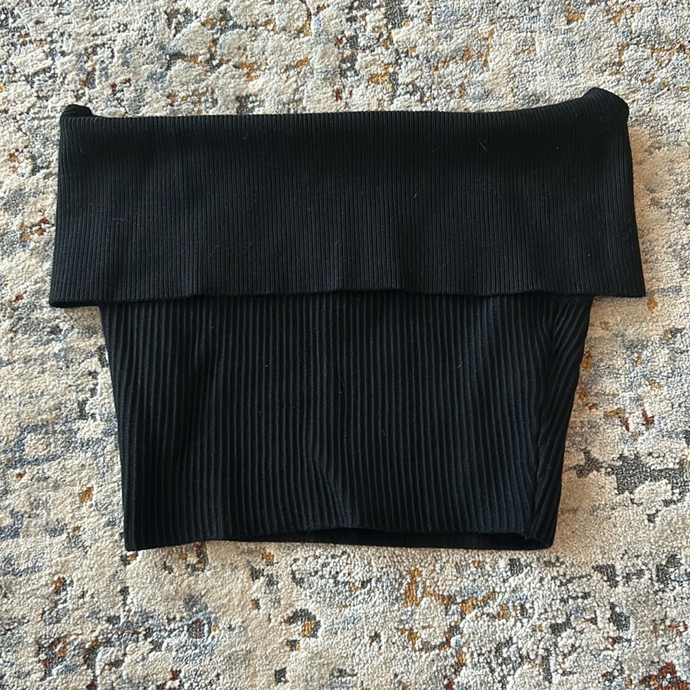 Ribbed forever 21 off the shoulder top